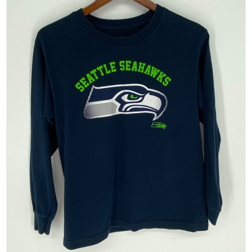 NFL Boys Sz 14/16 Team Apparel Seattle SeaHawks Shirt 2510